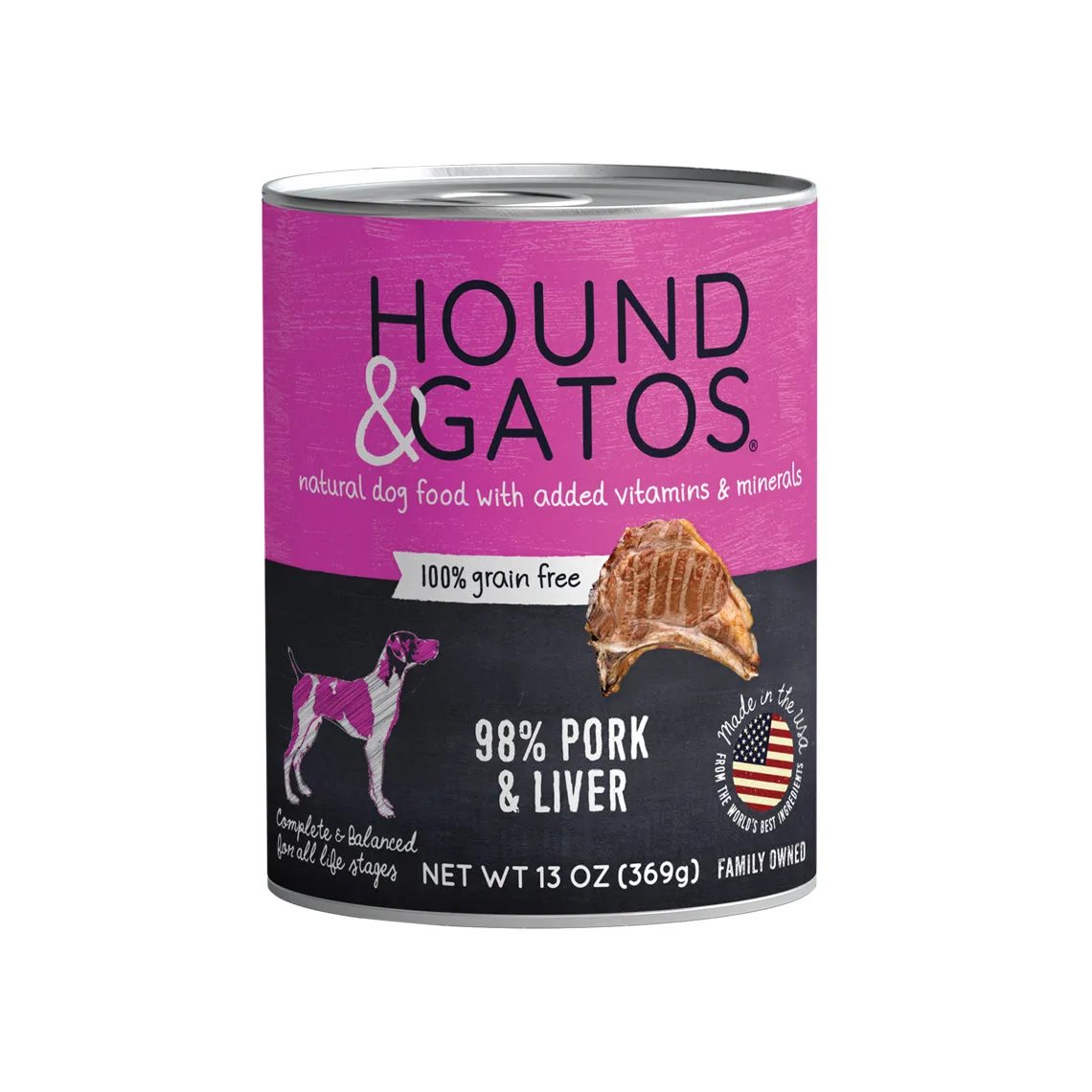 Hound & Gatos Canned Dog Food