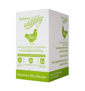 Identity 'Believe' Chicken & Rice Gently Cooked Frozen Recipe