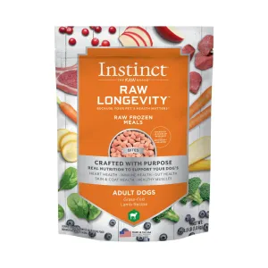 Instinct Raw Longevity Frozen Bites Grass-Fed Lamb Recipe Dog Food