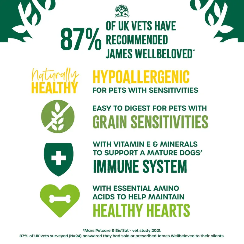 James Wellbeloved Lamb and Vegetables Grain Free Senior