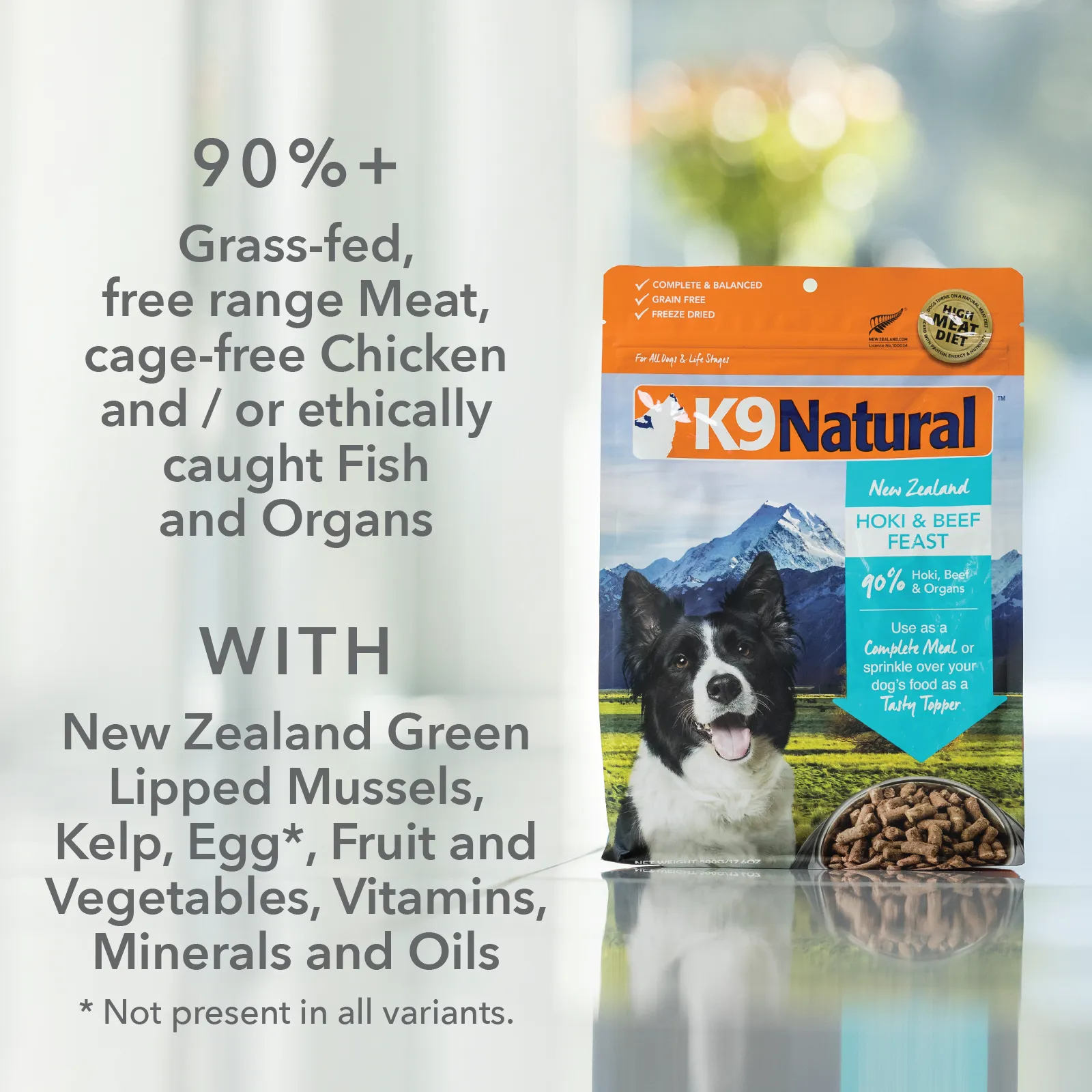 K9 Natural Grain Free Freeze Dried Dog Food Lamb & Salmon