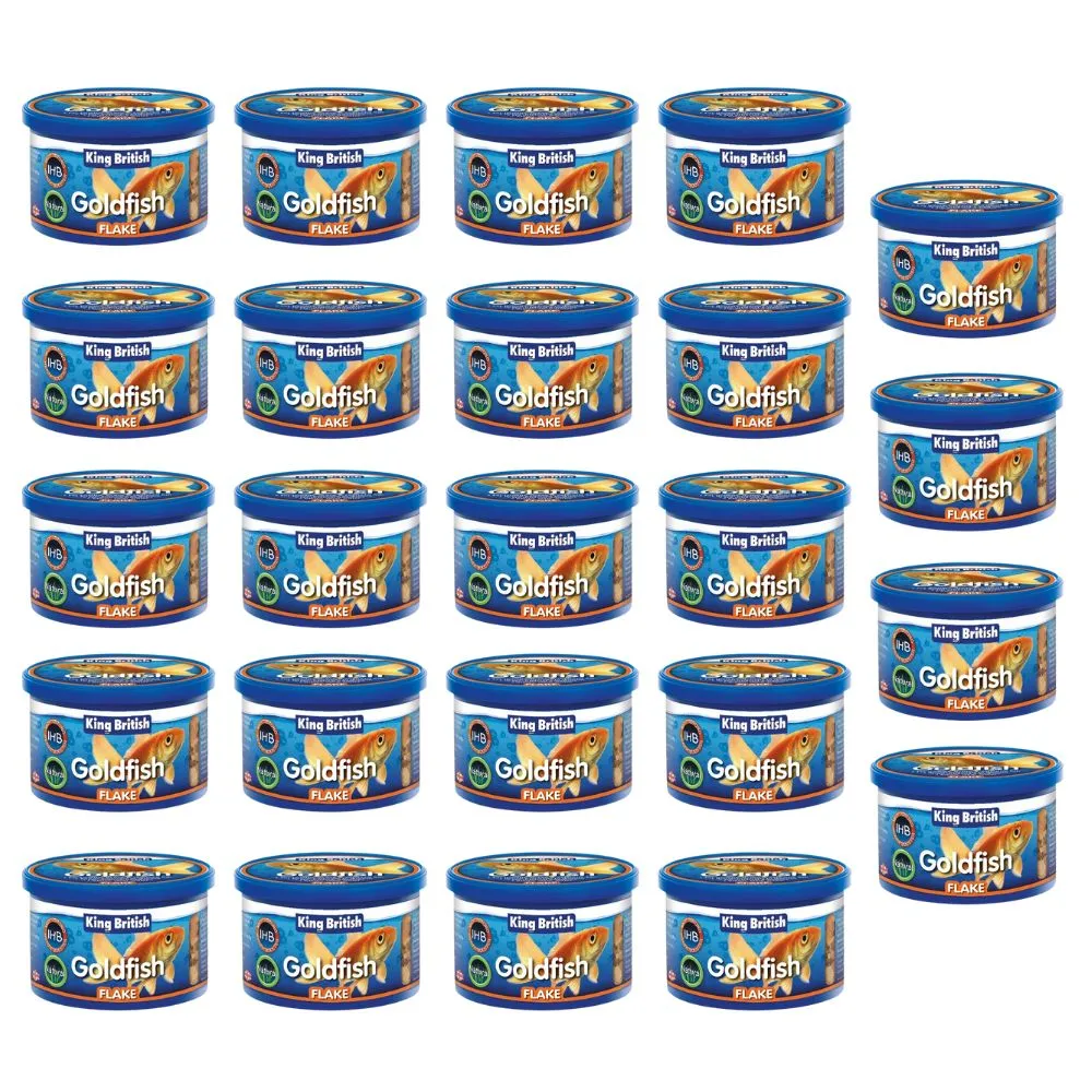 King British Goldfish Flakes with IHB 24 x 12g