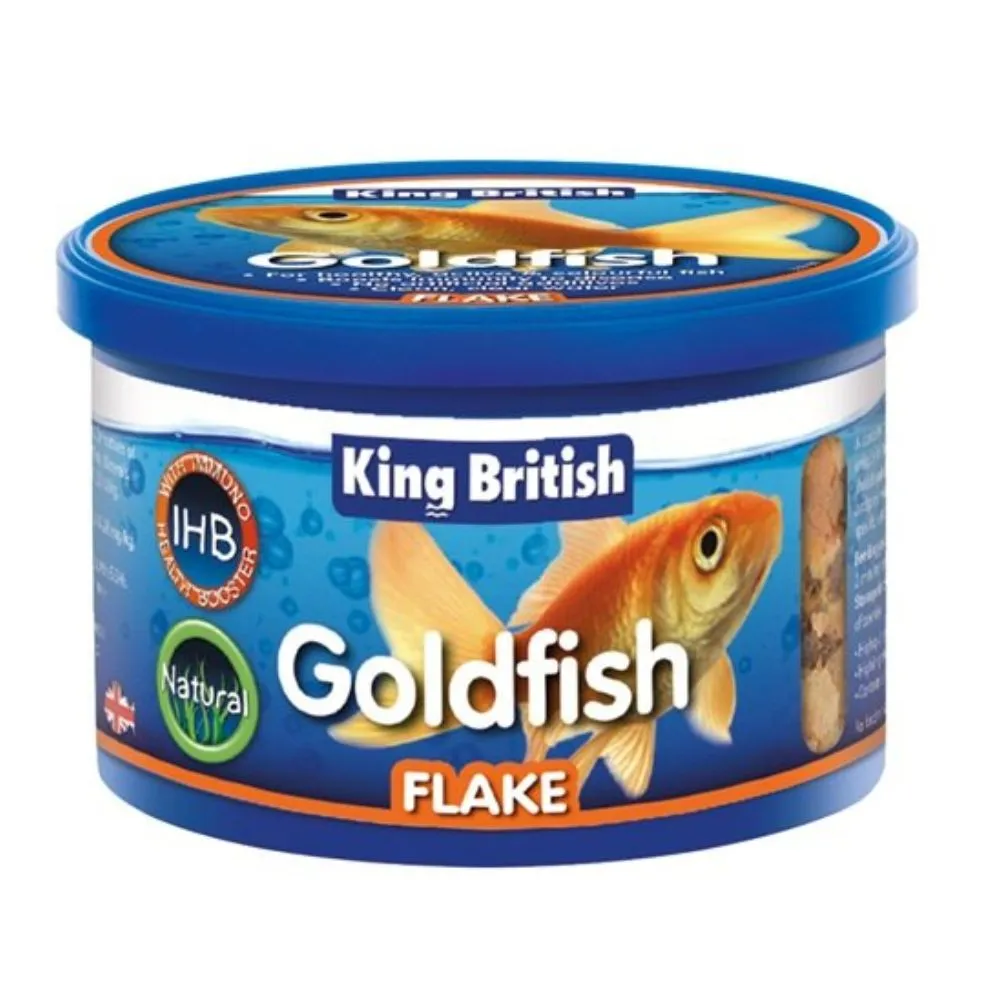 King British Goldfish Flakes with IHB 24 x 12g