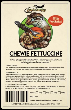 LEAPIN LEACHIES Gecko Diet - Chewie Fettuccine 100g