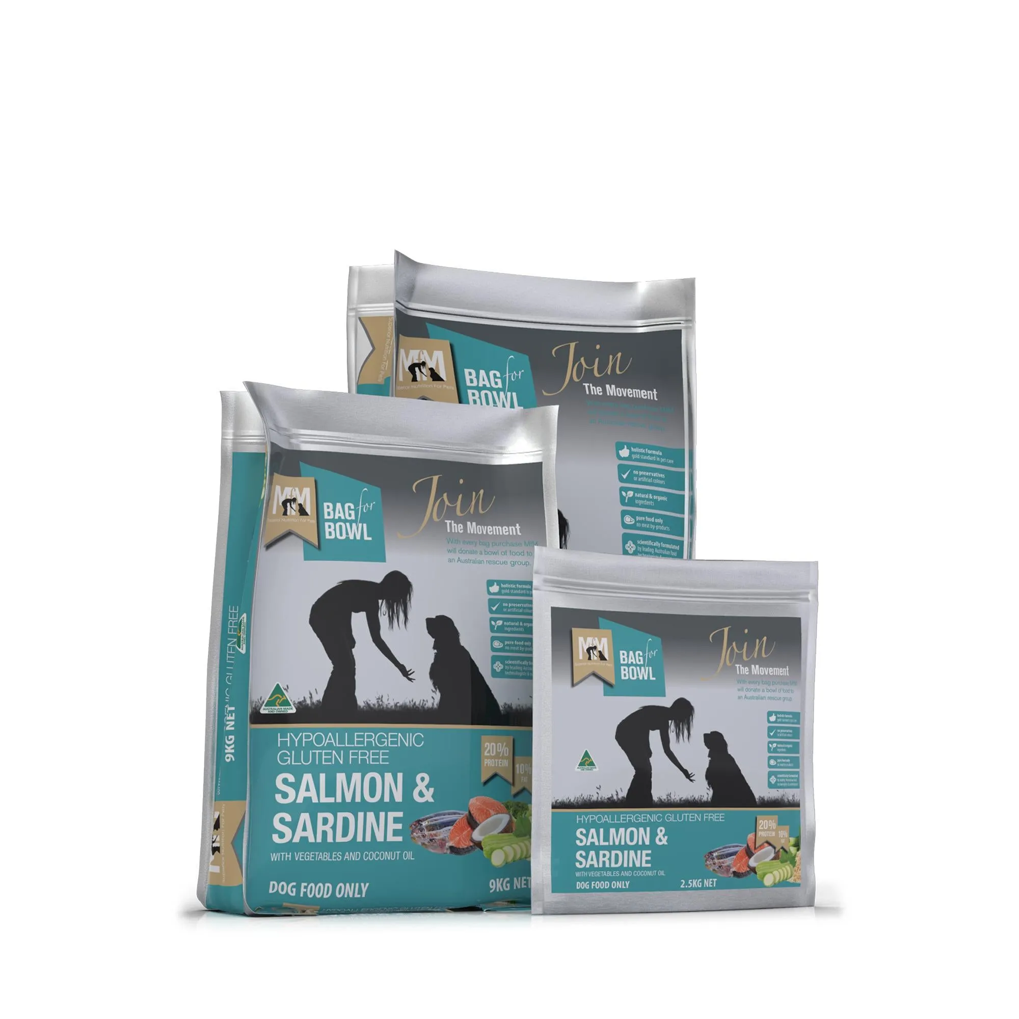 Meals for Mutts Salmon and Sardine Dry Dog Food 9kg