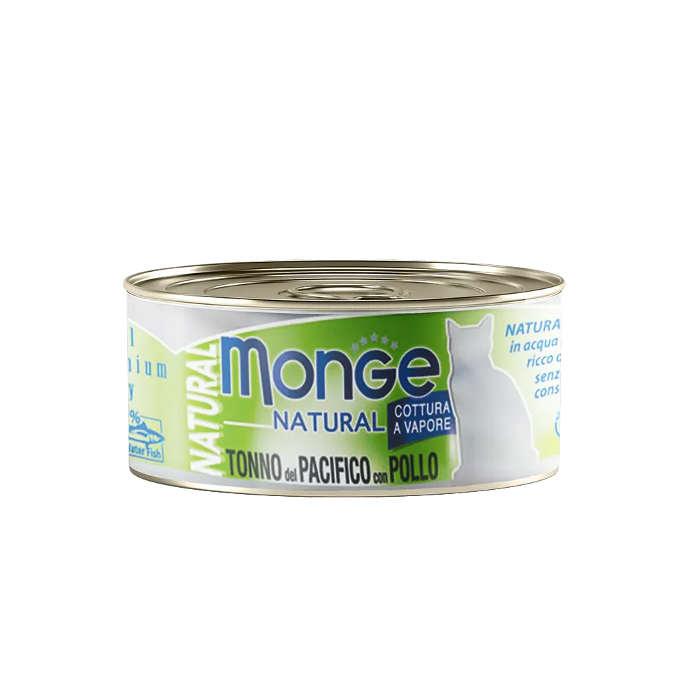 Monge Cat Natural Yellowfin Tuna with Chicken 80g