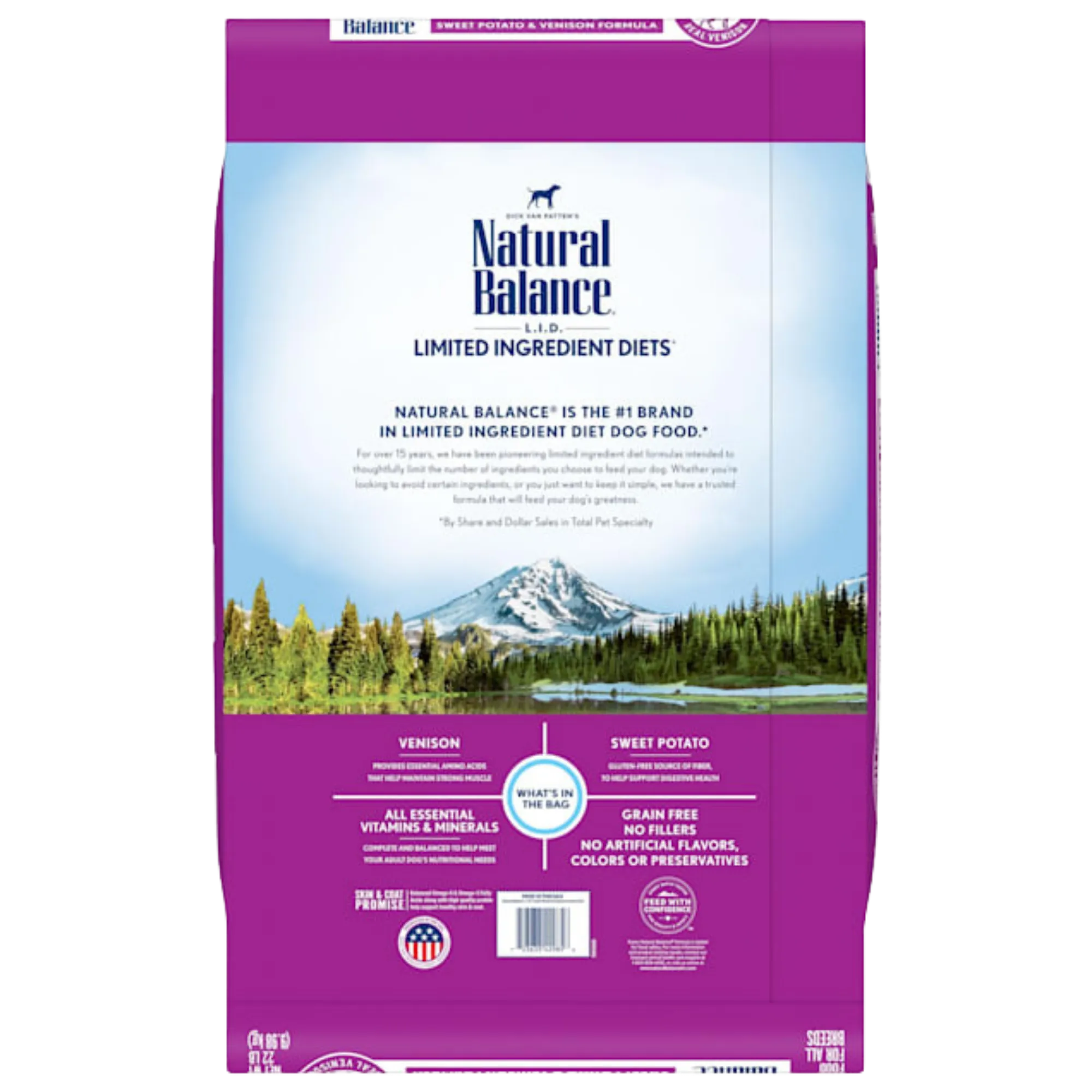 Natural Balance L.I.D. Grain-Free Sweet Potato & Venison Dog Food