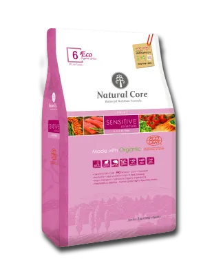 Natural Core ECO6 Organic Salmon Sensitive Skin Formula Dry Dog Food (1kg/6kg)