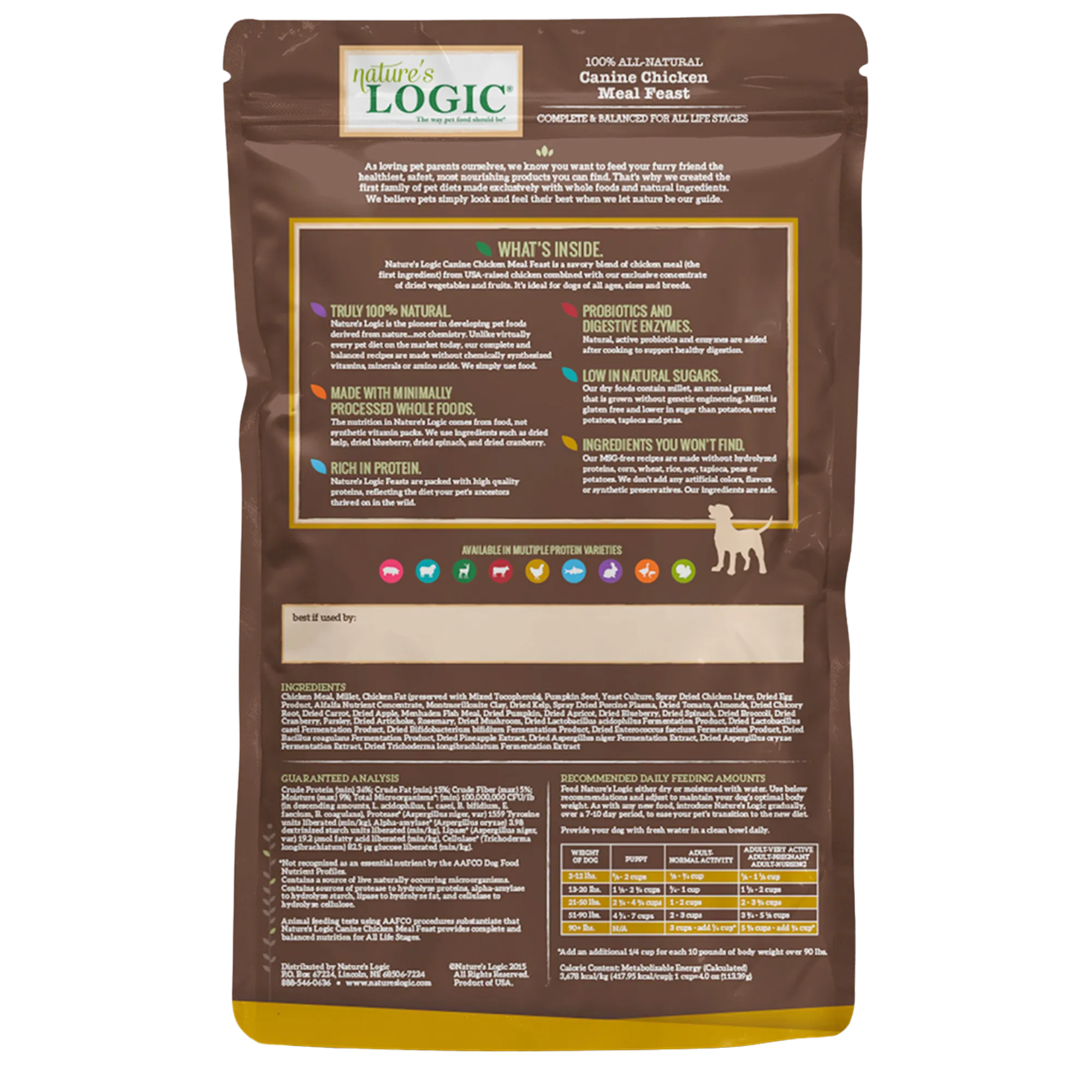 Nature's Logic Canine Chicken Meal Feast Dry Dog Food