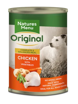 Natures Menu Original Dog Can Adult Chicken With Vegetables 12 x 400g