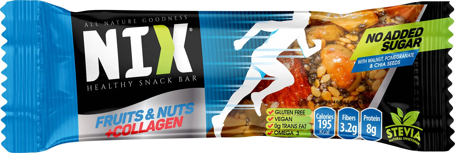 NIX F&N   Collagen Gluten Free vegan Stevia