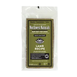 Northwest Naturals Raw Frozen Lamb Dinner Bars Dog Food 25 lb