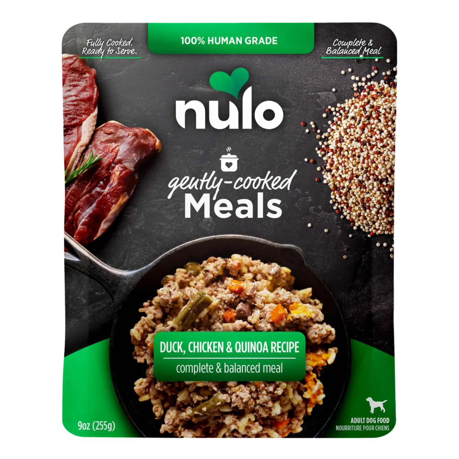 Nulo Freestyle Gently Cooked Meals Duck, Chicken & Quinoa Recipe 9 oz