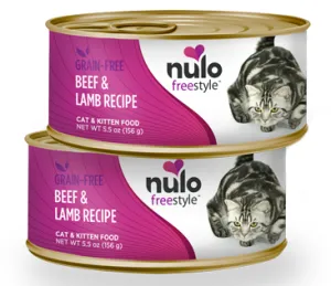 Nulo FreeStyle Grain Free Beef and Lamb Recipe Canned Cat & Kitten Food