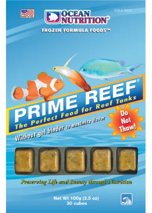 Ocean Nutrition Frozen Prime Reef Formula 3.5 oz. Cubes