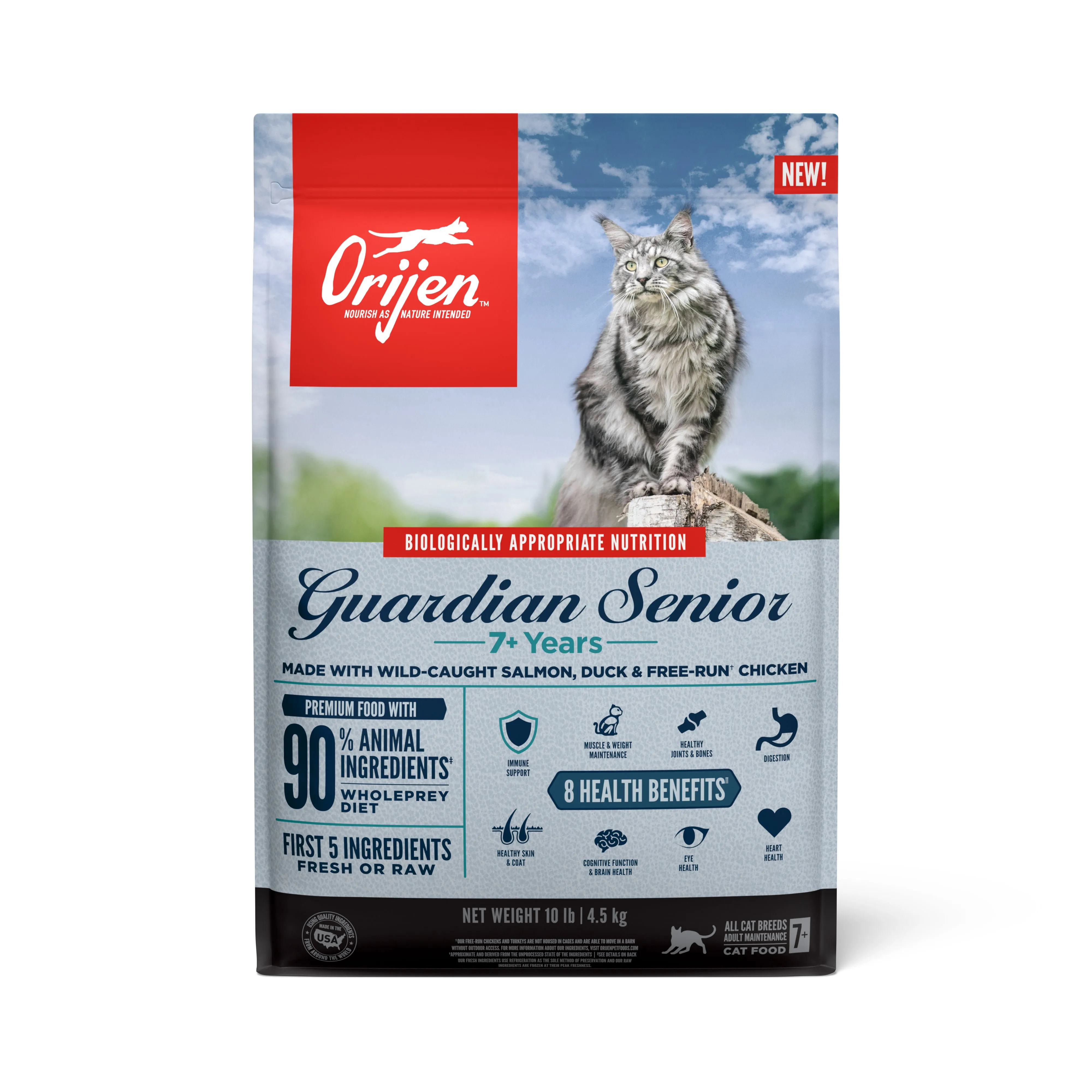 ORIJEN Guardian Senior Biologically Appropriate Dry Cat Food 4.5kg