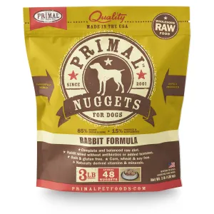 Primal Dog Raw Frozen Rabbit Nuggets