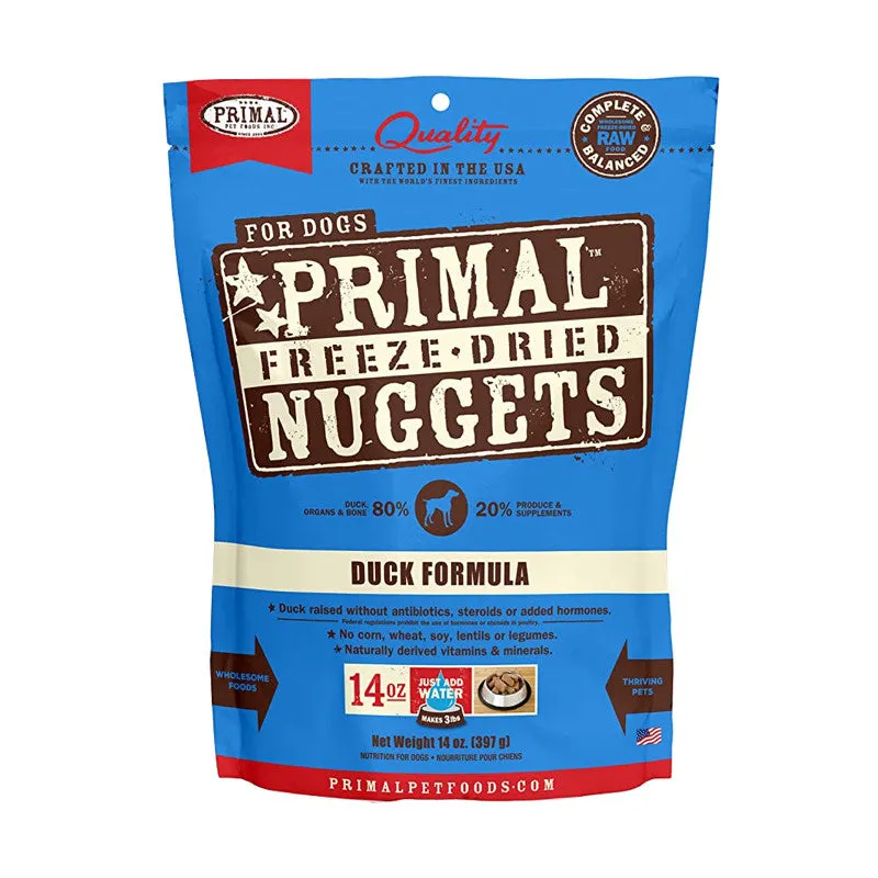 Primal Freeze Duck Formula Freeze Dried Nuggets 14oz