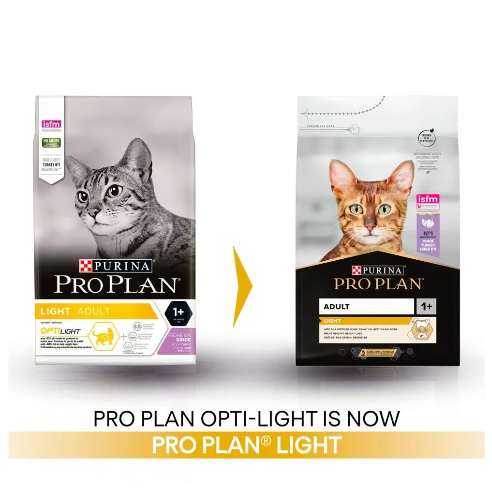 Pro Plan Adult 1  Light Rich in Turkey Dry Cat Food 3kg