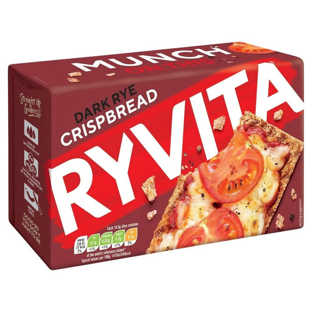 Ryvita Dark Rye Crispbread 250g