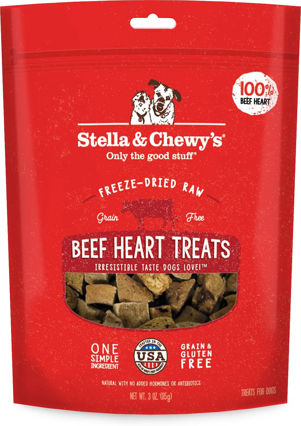 Stella & Chewy's Beef Heart Treats 3 oz.