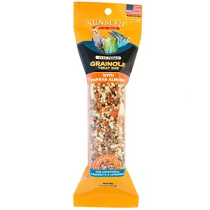 Sunseed Vita Prima Grainola Treat Bar With Papaya & Almond For Birds 2.5oz