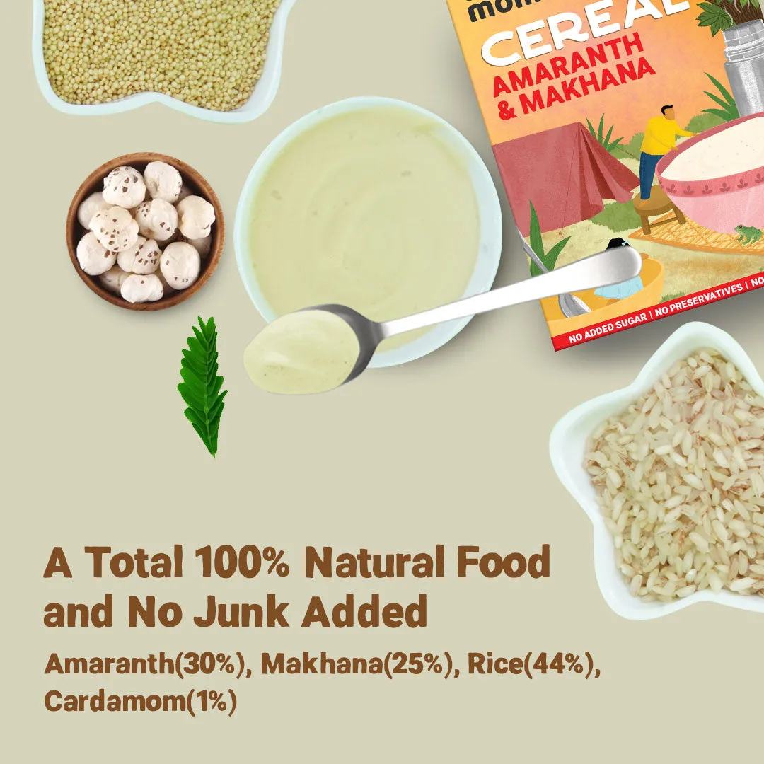 Tots & Moms Protein & Calcium Rich- Amaranth & Makhana Instant Baby Cereal