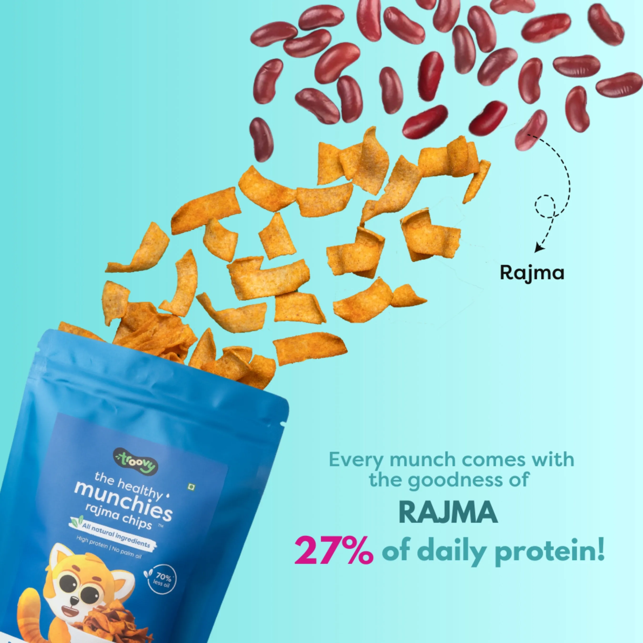 Troovy The Healthy High Protein Rajma Munchies