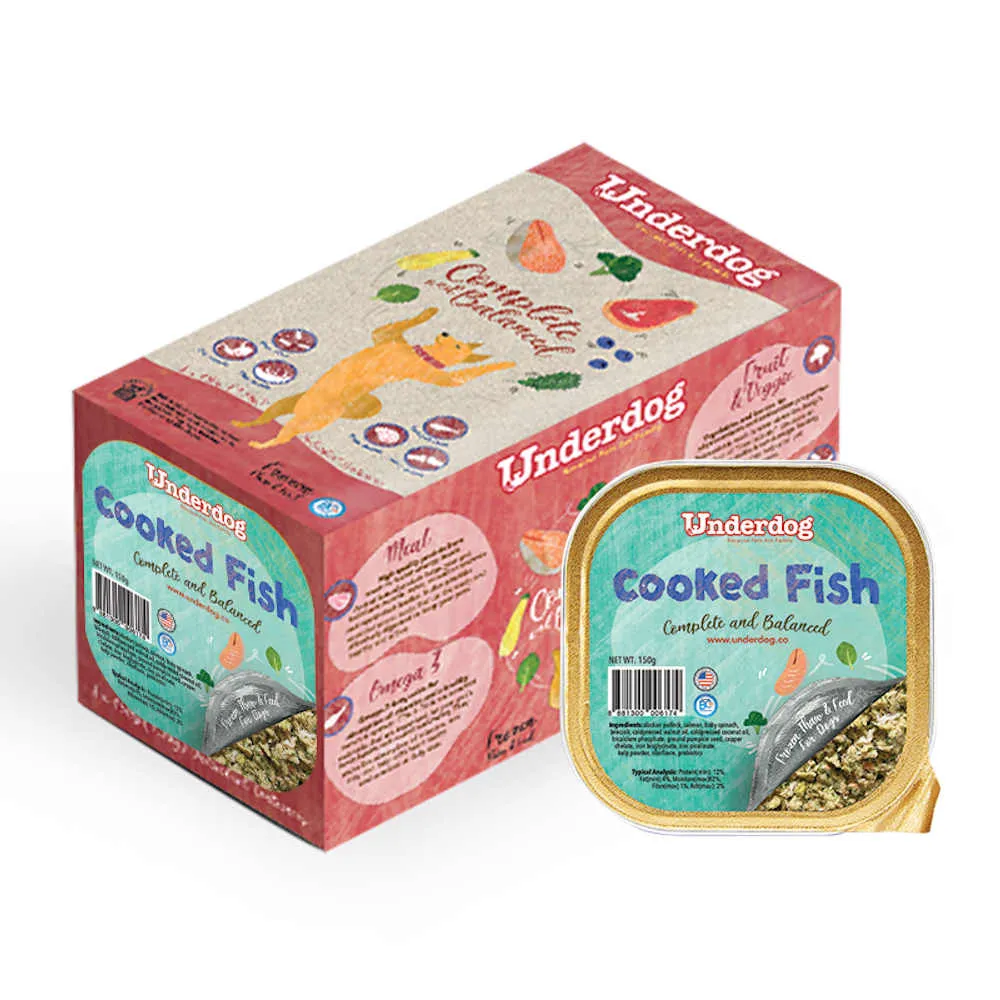 Underdog Cooked Fish Complete & Balanced Frozen Dog Food 1.2kg