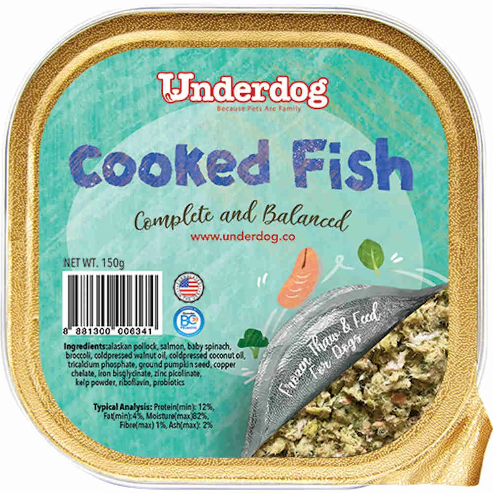 Underdog Cooked Fish Complete & Balanced Frozen Dog Food 1.2kg