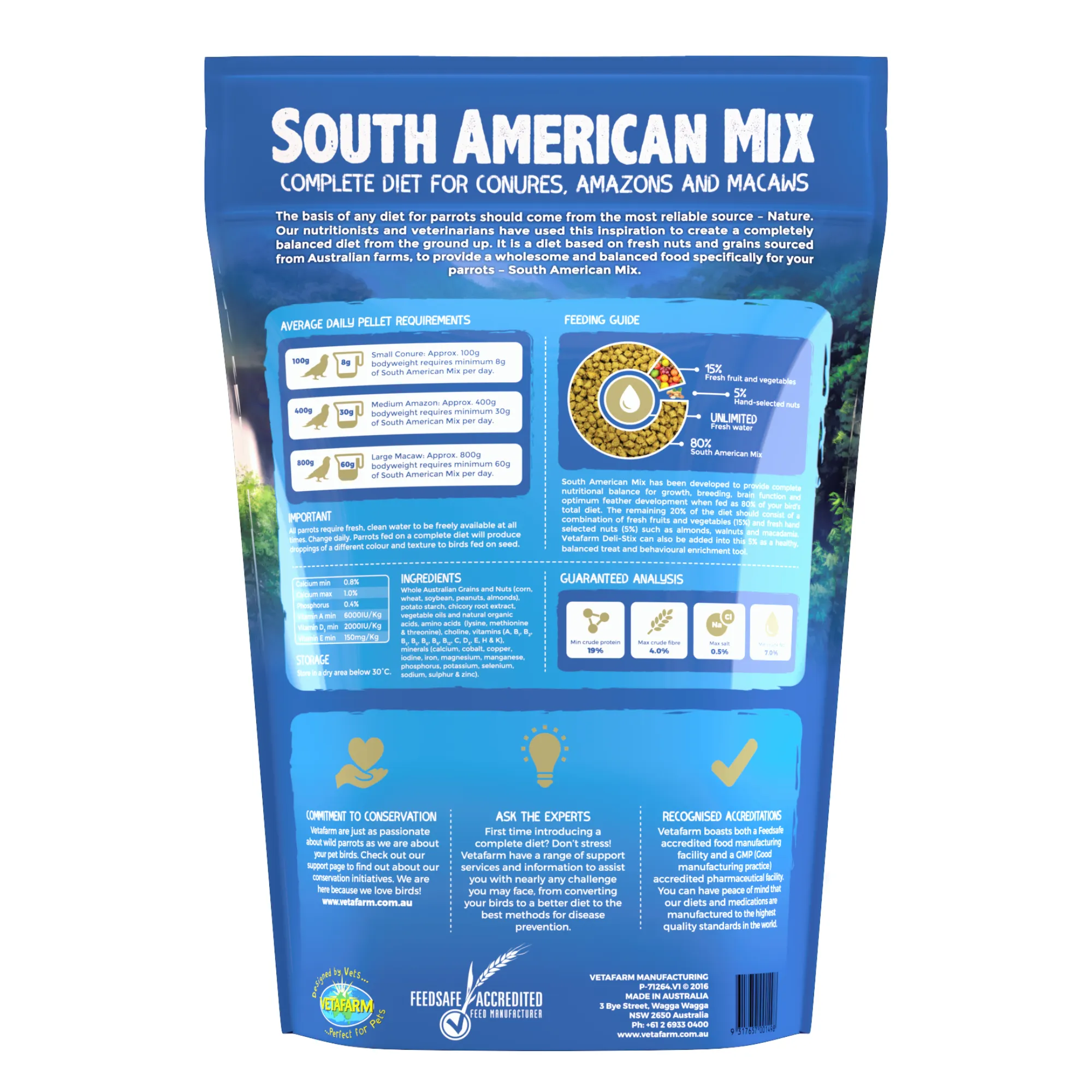 Vetafarm South American Mix Bird Food