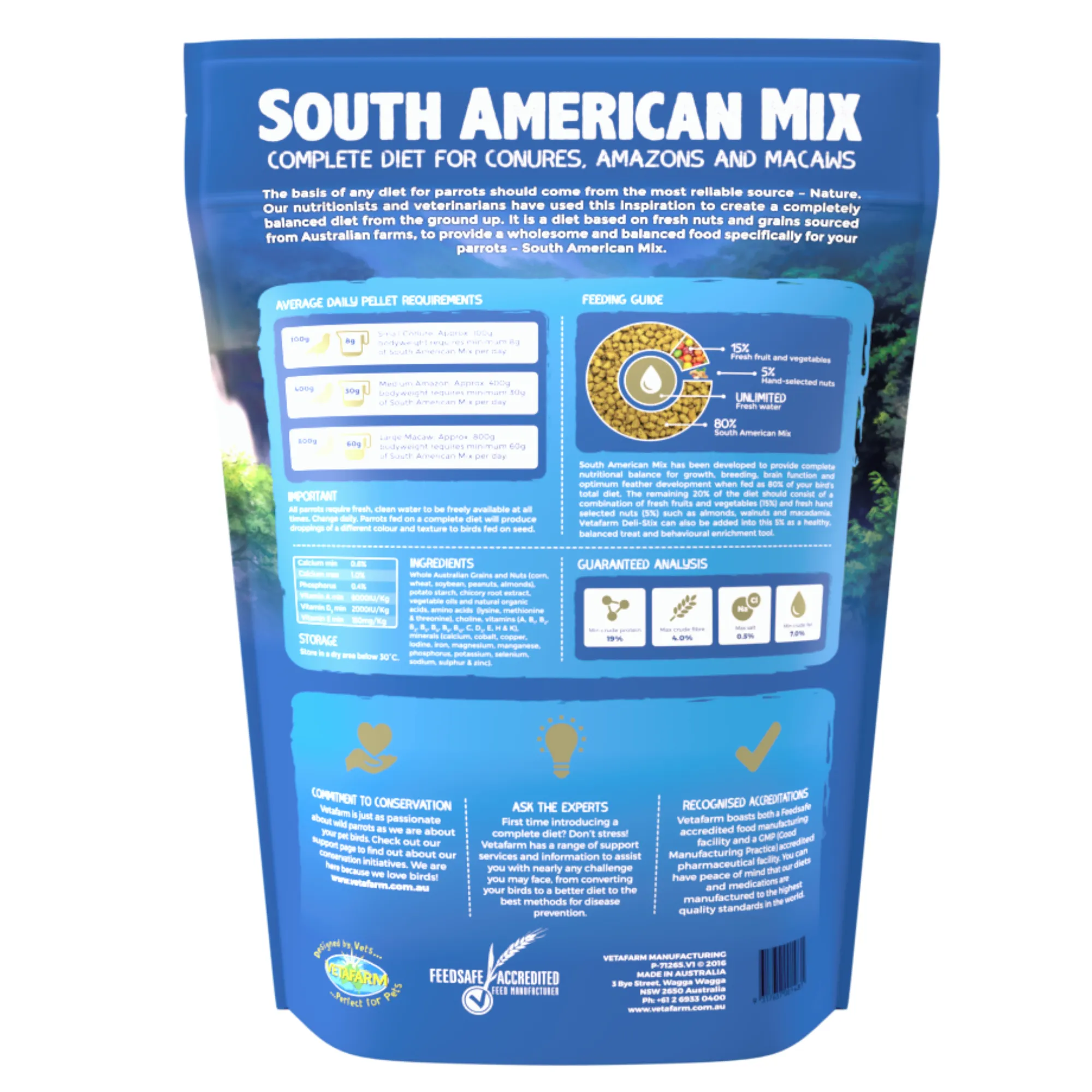 Vetafarm South American Mix Bird Food