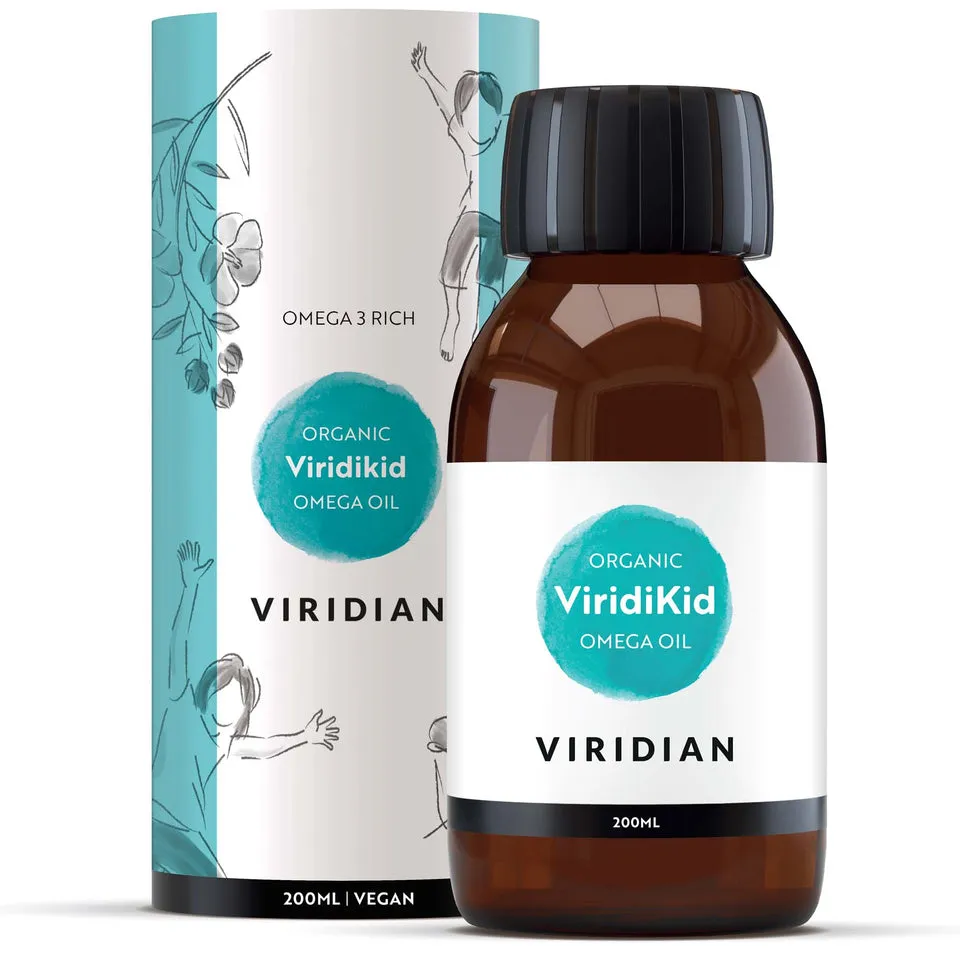 Viridian Organic ViridiKid Nutritional Omega 3 Oil 200ml