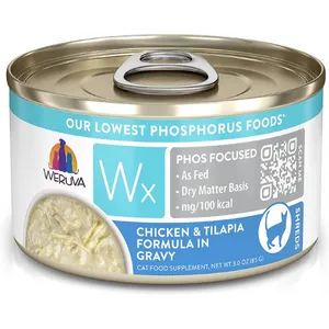 Weruva Cat WX Phos Focused Chicken & Tilapia in Gravy Canned Cat Food