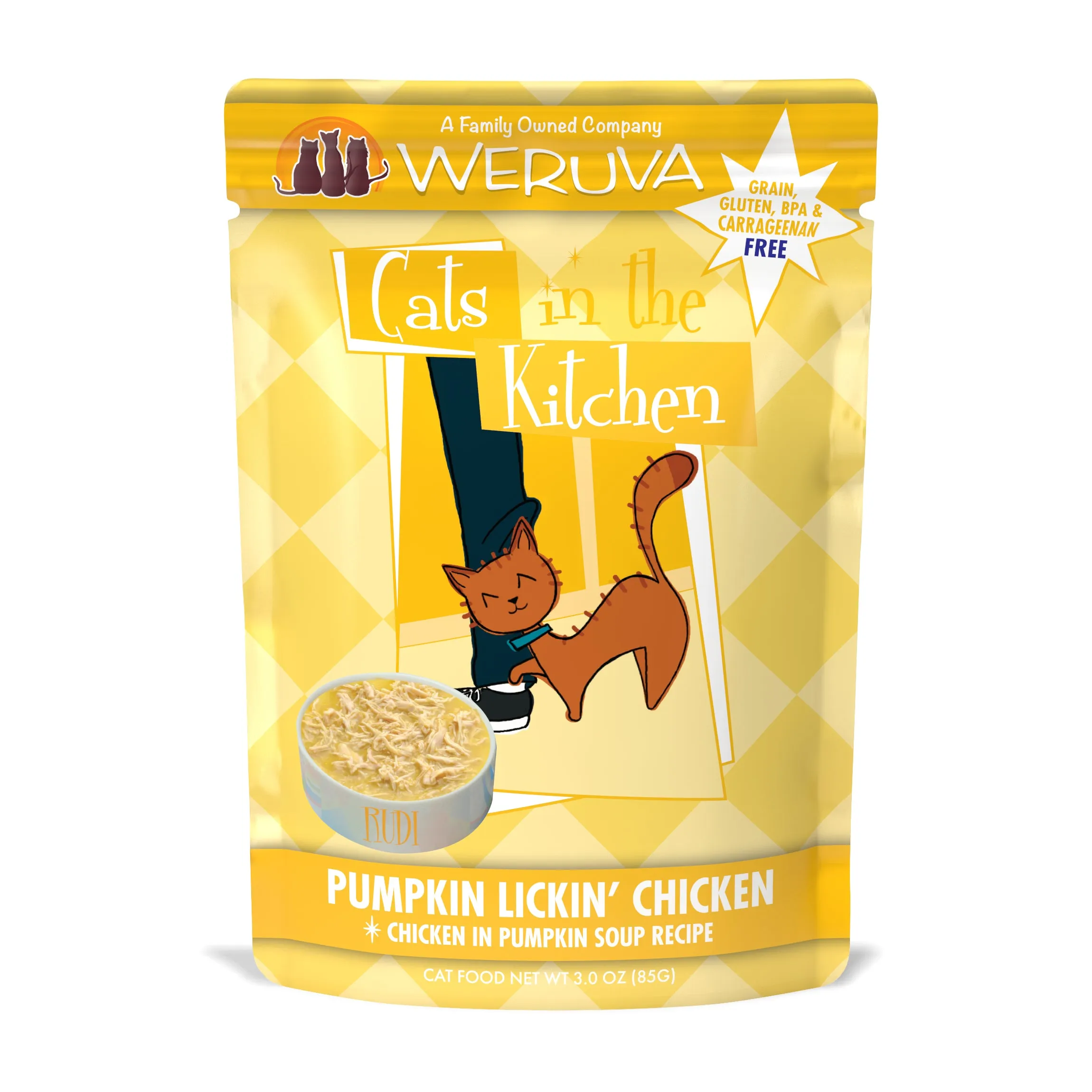 Weruva Cats in the Kitchen Pumpkin Lickin' Chicken Pouch (3.0oz)