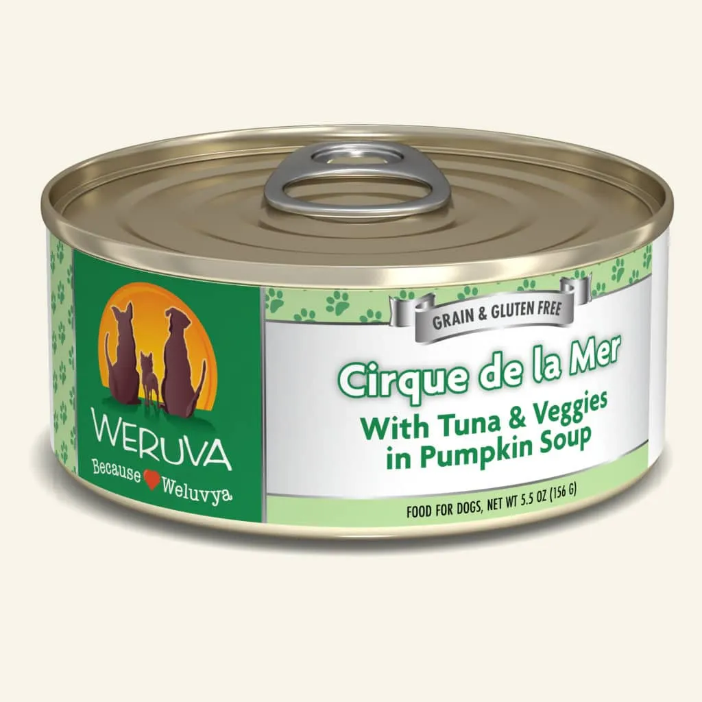 Weruva Cirque de la Mer with Tuna and Veggies in Pumkin Soup Canned Dog Food