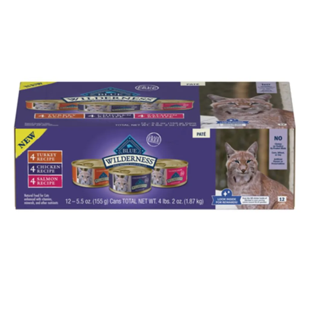 Wilderness High-Protein Variety Pack Adult Chicken/Salmon/Turkey