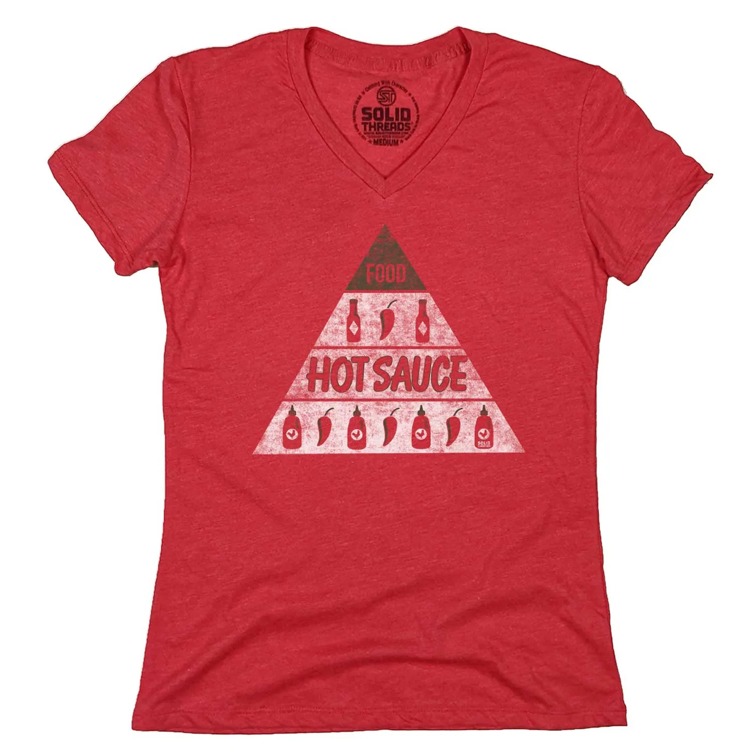 Women's Hot Sauce V-Neck Tee