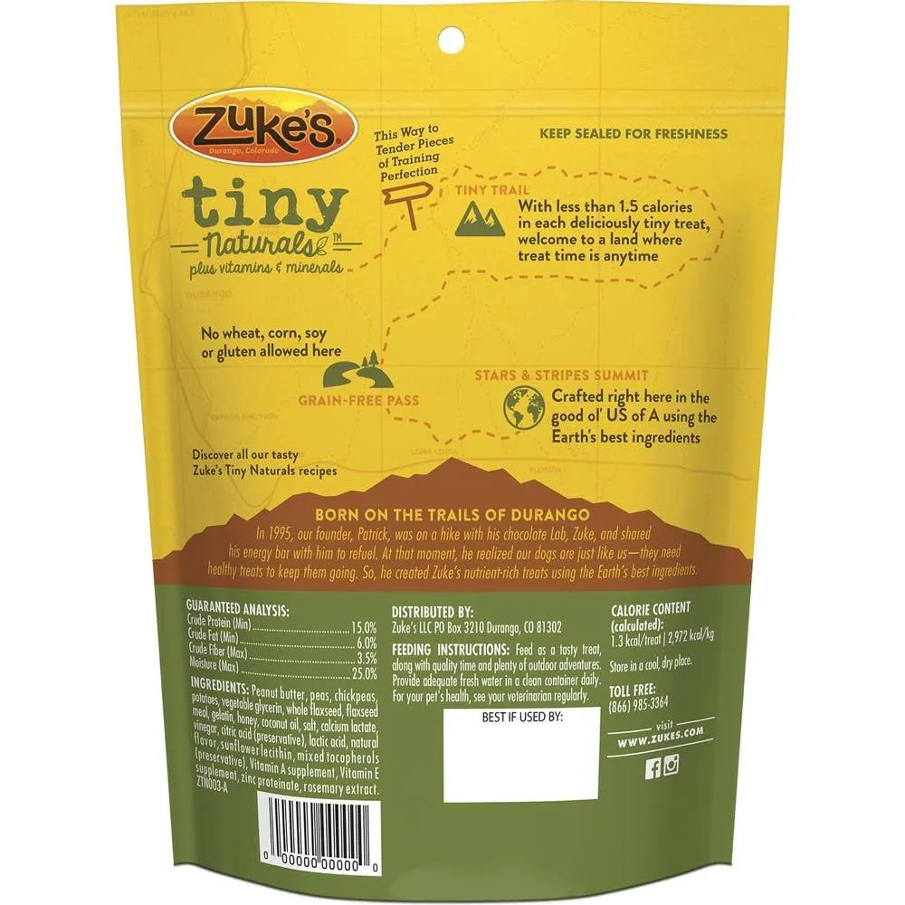 Zuke's Tiny Naturals Peanut Butter & Flaxseed Recipe Dog Treats 5oz