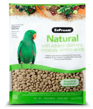 ZuPreem Natural Parrots & Conures 3lb